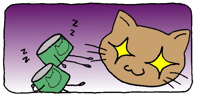 ここに眠る猫缶の図が入っています